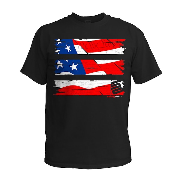 Old Glory High Visibility Tee, Black, 2XL